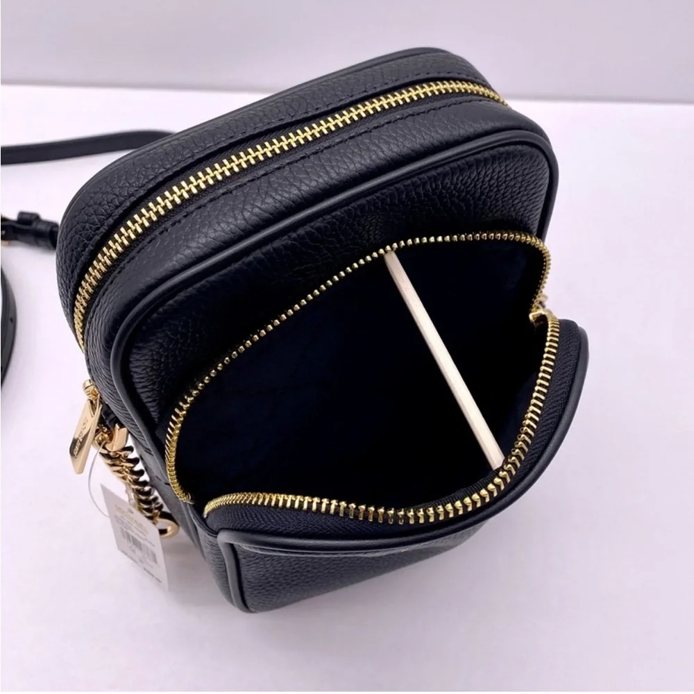 Michael Kors Jet Set Travel Medium Crossbody Bag Black - Picture 10 of 13